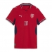 Camiseta República Checa Patrik Schick #10 Primera Equipación Replica Mundial 2026 para mujer mangas cortas